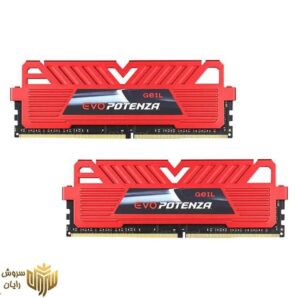 رم کامپیوتر DDR4 دو کاناله 3000 مگاهرتز CL15 گیل مدل Potenza ظرفیت 16 گیگابایت