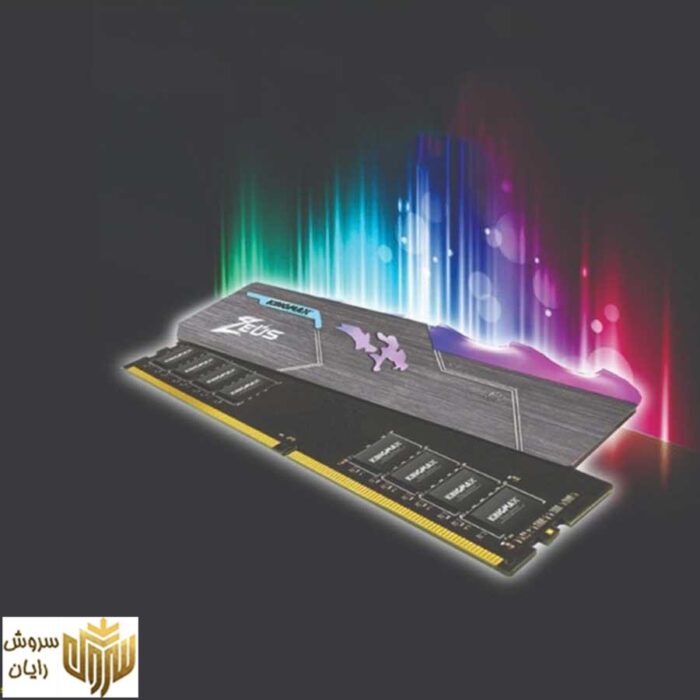 رم دسکتاپ DDR4 دو کاناله 3200 مگاهرتز CL16 کینگ مکس مدل Zeus Dragon RGB ظرفیت 16 گیگابایت
