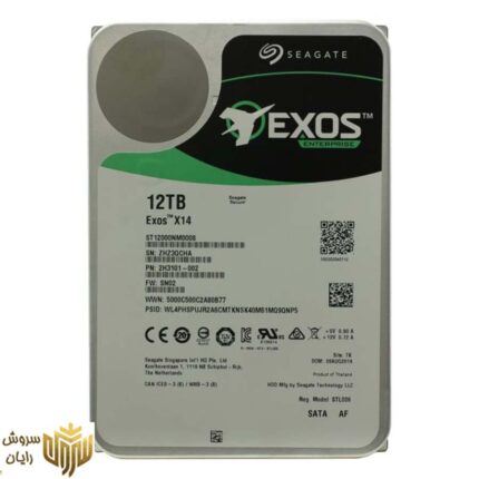 هارد دیسک اینترنال سیگیت مدل Exos ST12000NM000G ظرفیت 12 ترابایت
