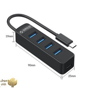 هاب چهار پورت USB-C اوریکو مدل TWC3-4A
