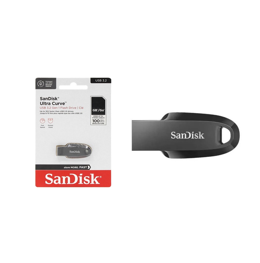 فلش مموری سن دیسک مدل CZ550 CURVE USB3.2