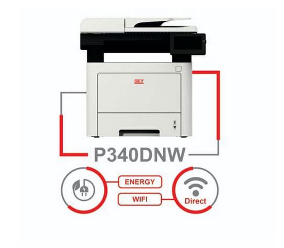 پرینتر چندکاره‌ی لیزری اسکای P340DNW