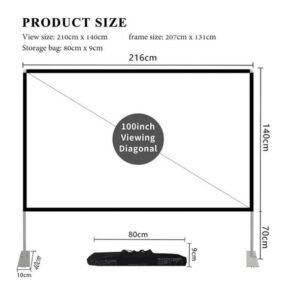 پرده نمایش ایستاده ونبو مدل outdoor Folding protable screen