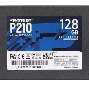 اس اس دی 2.5 اینچی اینترنال پتریوت مدل P210 ظرفیت 128 گیگابایت
