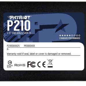 اس اس دی 2.5 اینچی اینترنال پتریوت مدل P210 ظرفیت 256 گیگابایت