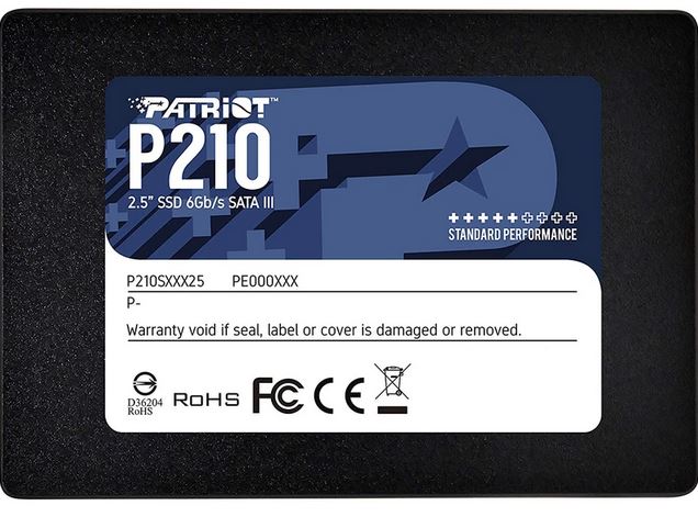 اس اس دی 2.5 اینچی اینترنال پتریوت مدل P210 ظرفیت 256 گیگابایت
