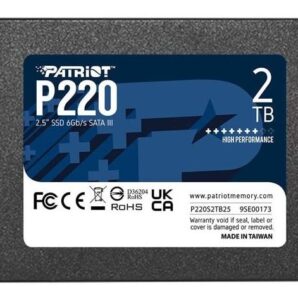 اس اس دی 2.5 اینچی اینترنال پتریوت مدل P220 ظرفیت 2 ترابایت