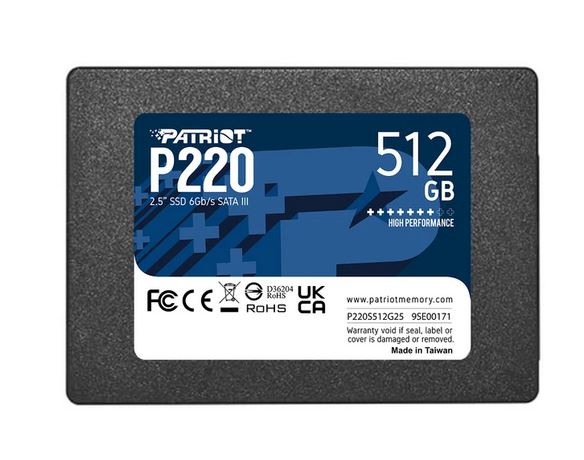 اس اس دی اینترنال پتریوت مدل P220 ظرفیت 512 گیگابایت