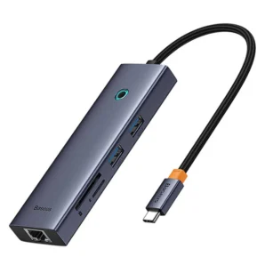هاب UltraJoy USB-C باسئوس مدل B00052805813 ظرفیت ۷ پورت