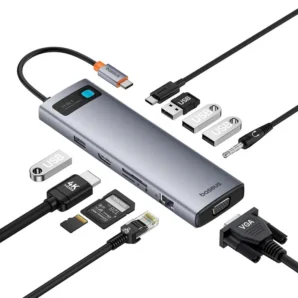 هاب USB-C ۱۱ پورت باسئوس مدل BS-OH147-B00030709811