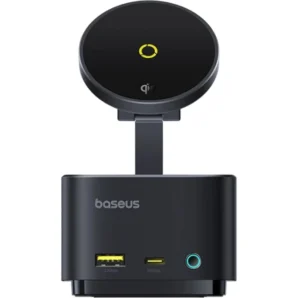 هاب USB-C باسئوس مدل MagPro Series II با ۷ پورت و شارژ بی‌سیم ۱۵ وات