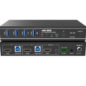 KVM سوئیچ 2 پورت HDMI/USB3.0 با کیفیت 4K@60Hz فرانت