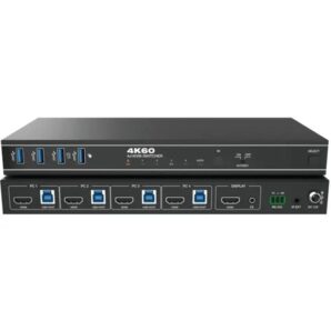 سوئیچ کی وی ام 4 خروجی اتومات HDMI+USB فرانت مدل FN-K3H41