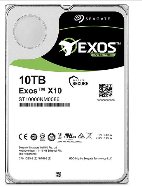 هارد دیسک اینترنال سیگیت سری Exos ظرفیت 10 ترابایت